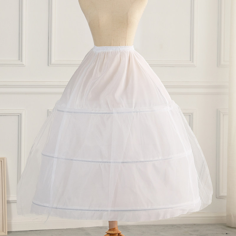 Wedding dress Dress Rehearsal Dress 3 Rings 1 Yarn Accessories Skirt Brace Matched with a white inner lining Pompon half-body lining dress