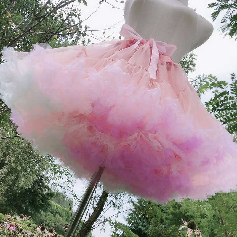Skirt Support Lolita Daily Brace Cotton Candy Brace Cloud Brace Violent No Bones Soft Yarn Cosplay Fluffy Dress Lining Brace