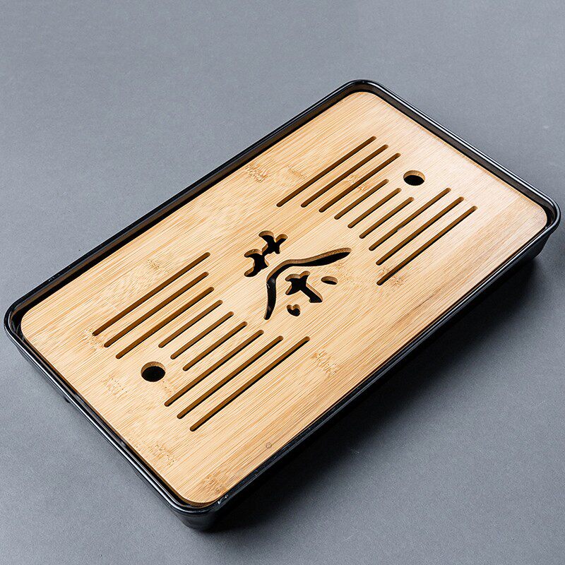 Tea tray Home utility-style tea with small number of dry tea table made of bamboo tea sea storage water tea debatable tea debatable