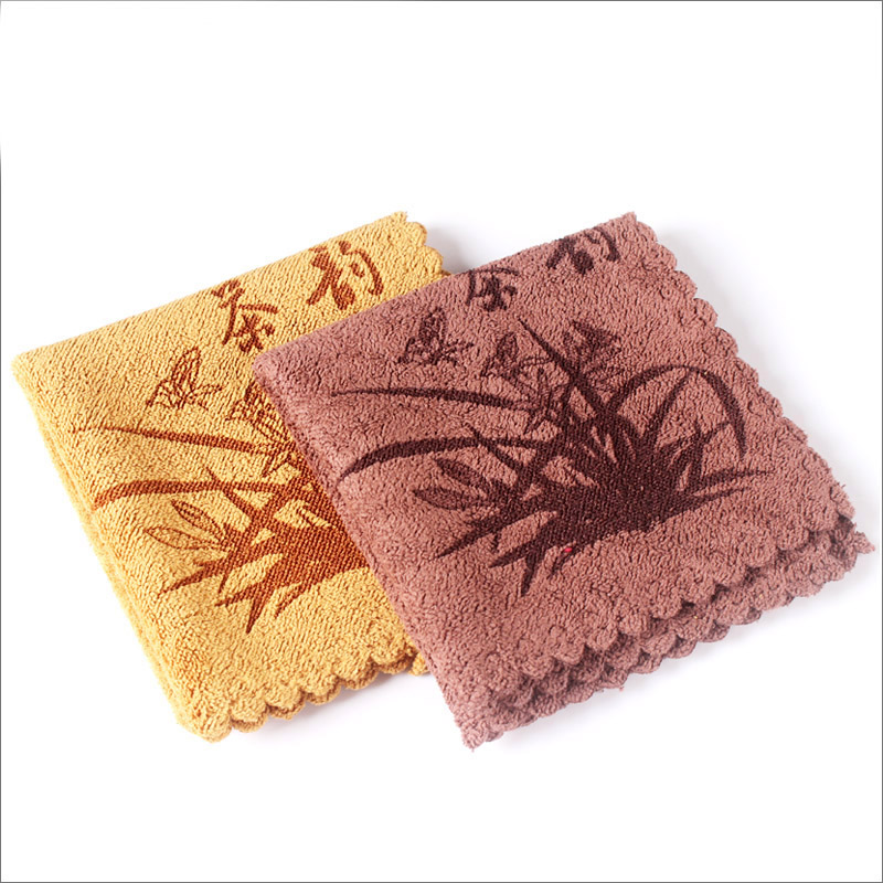 Qigfu tea accessories Tea Road thickened cotton tea towels reinforced absorbent tea towels tea cloth rag tea table cleaning cloth