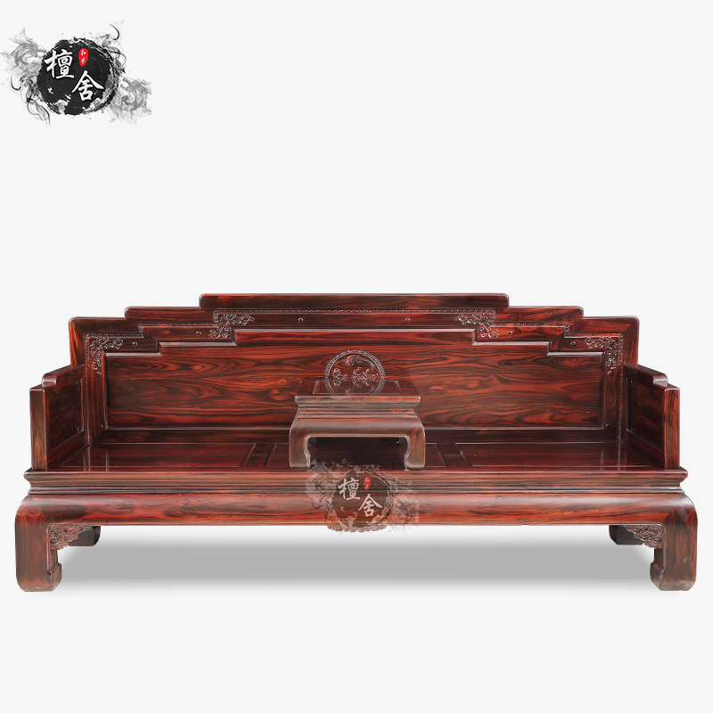 East Yang Red Wood Furniture Indonesia Black Acid Branches Wood Color Clouds Red Wood Sofa Myanmar Flowers Broadleaf Yellow Sandalwood Living Room Solid Wood Composition