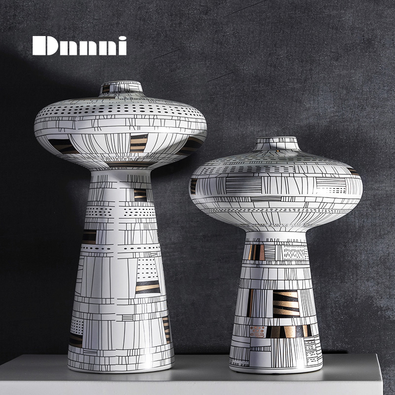 Dnnni ceramic ornaments ART Deco style modern minimalist home model room hotel flower soft decoration