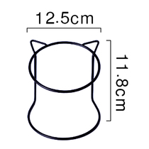 Cat bowl dining table dog bowl high shelf double bowl dish small dog cat supplies protection cervical vertebra pet iron frame