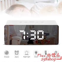 LED Mirror Alarm Clock Digital Table Clock Time Temperature