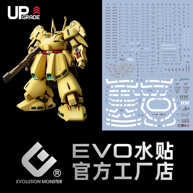 Evo Mg Eiffel Gundam Model The-O Sigger Special Machine Zeon Large Ms High-Definition Fluorescent Water Sticker Evo Mg Eiffel Gundam Model The-O Sigger Special Machine Zeon Large Ms High-Definition Fluorescent Water Sticker