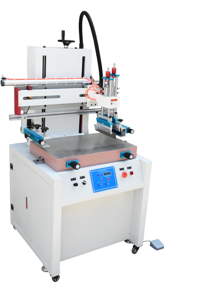 Экран печатная машина 立式自动丝印机 布料 皮革塑料袋 丝网印刷机 五金塑胶印刷机