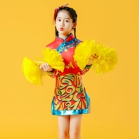 Стиль 21 тигровая голова, красный фон, желтый цветок