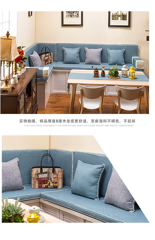 Nhà hàng boong boong boong trở về nhà đệm tùy chỉnh custom-made bọc mật độ cao bọt pad ban công Bắc Âu - Ghế đệm / đệm Sofa