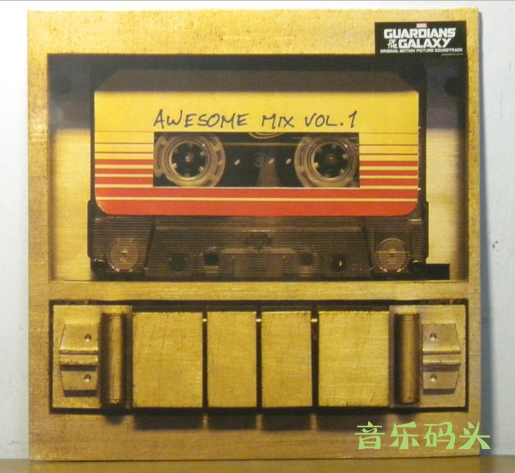 (entirely new) Galaxy Guard 1 movie soundtrack Guardians of the Galaxy Blackglue LP