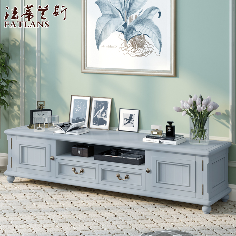 Solid wood cabinet Wood 0 81 41 61 822 22 4-meter-high-level Grey 1 2 TV cabinet small