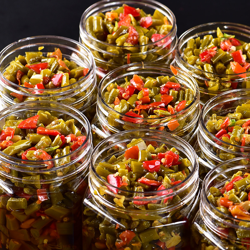 Hunan Special Acid Bean Corner Farmhouse Homemade Appetizers Pickle Pickles Salty Vegetables Canned Ready-to-use Pickled Jam Sour Cowpea