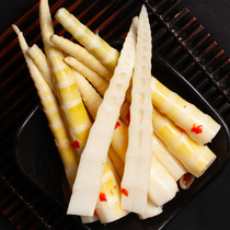Net red hand-peeled bamboo shoots open bags instant hot and sour pickled peppers bamboo shoots tips pregnant women healthy greedy snacks gourmet specialties