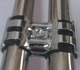 Thanh dây kim loại mạ crom Khớp nối kim loại 28mm ống nạc kết hợp mảnh liên kết kệ bàn làm việc Chốt khóa kẹp - Chốt
