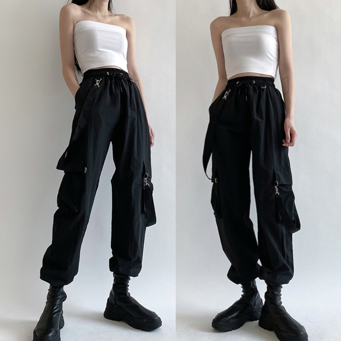 Large size women's fat sister mm loose Harlan pants summer 2021 new overalls children slim tide