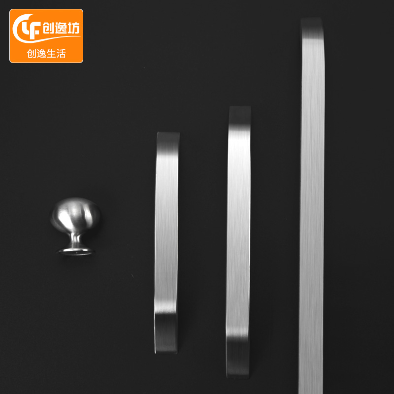 304 stainless steel cabinet door handle Modern simple overall cabinet cabinet door handle extended wardrobe stainless steel handle