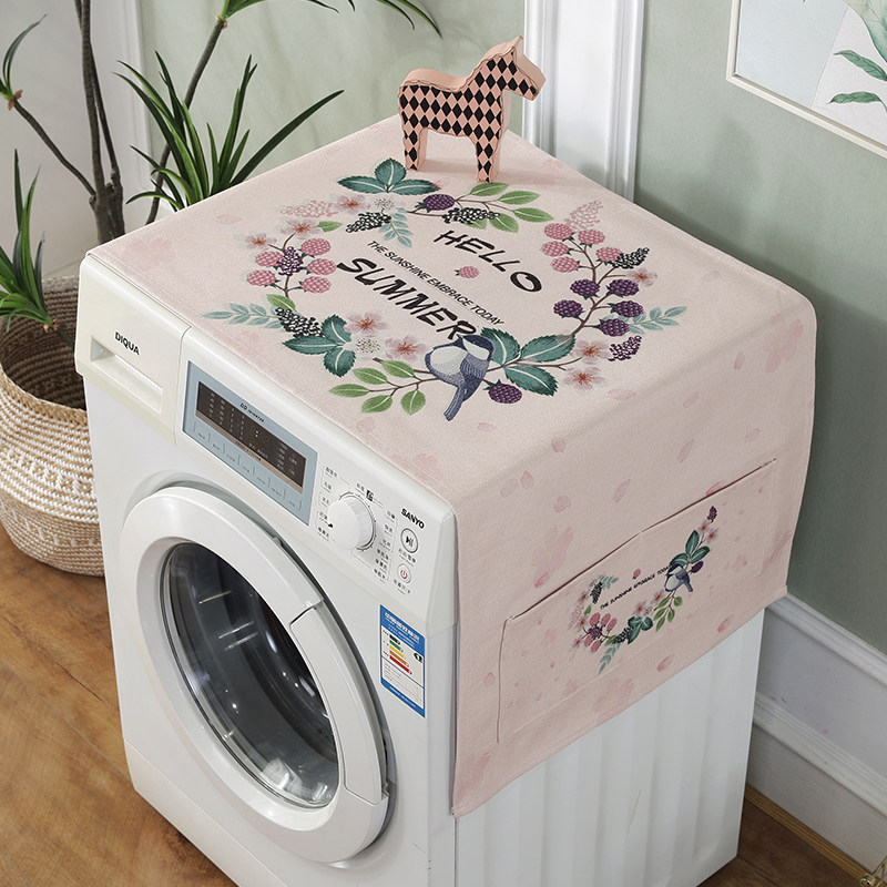 Washing machine dust cover cover cloth refrigerator single and double doors waterproof drum type dustproof dust cover cover towel cover dust cloth