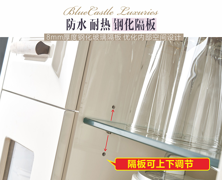 Tủ nhà hàng Bắc Âu Tủ đá cẩm thạch châu Âu tủ hiện đại tối giản rắn tủ gỗ - Buồng tủ gỗ 2 cánh