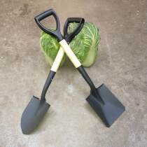 Agricultural shovel locust wood wood high carbon steel military shovel large soil digging engineer shovel tip fire fighting tree planting digging wild vegetables