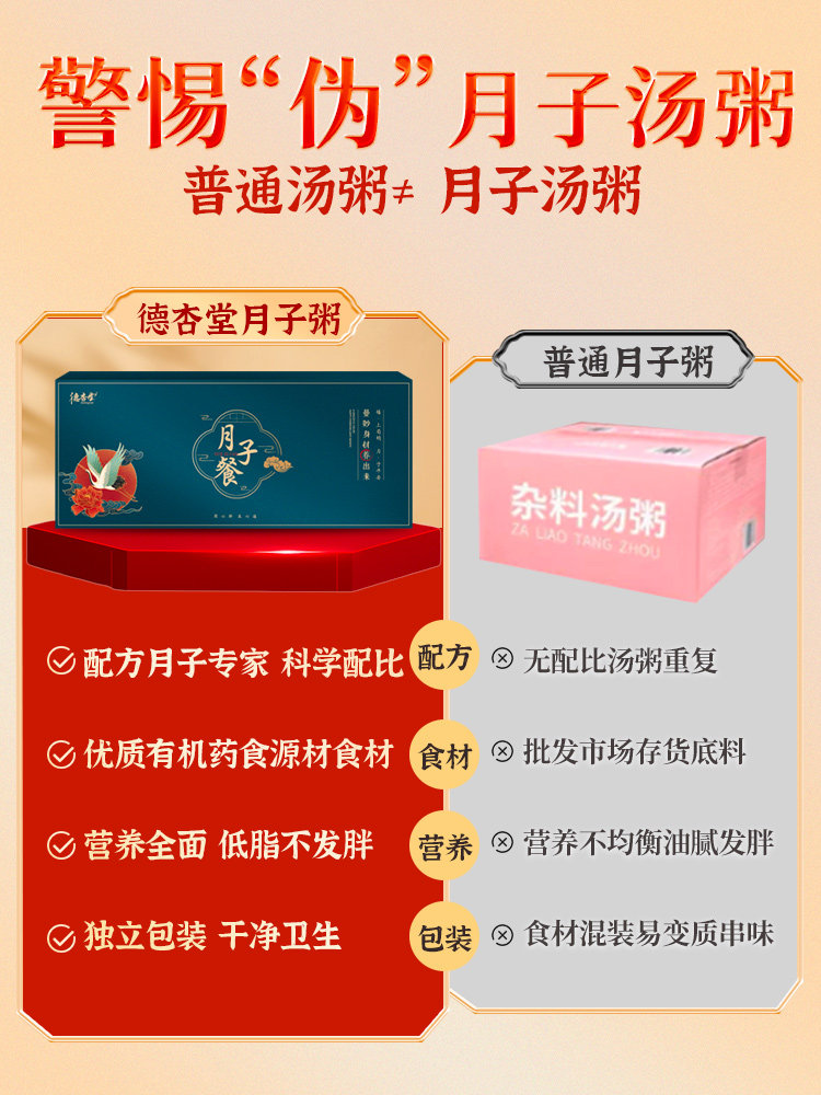 Postpartum Meal Porridge Ingredients for 42 Days, Nutritious and Healthy Porridge, Postpartum Meal Set, Post-Delivery Soup, Post-Operative Supplements, Cesarean Section Recipes