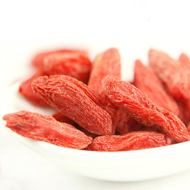 De Xing Tang Ningxia Zhongning Goji Berries, Large and Intact, Long-Lasting Flavor, 250g