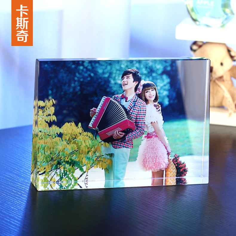 Custom Crystal Image Ornament Wedding Gift Creative Practical New Wedding Gifts Personality Wedding Gifts Gifts for Best Friends