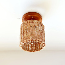 (Shanhua) Ceiling lamp retro hand-made Nordic Japanese-style village art entrance lamp