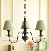 (American lamp set)Chandelier American country retro literature Bedroom study Second bedroom Restaurant Bed and breakfast