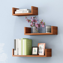 Wall shelf Simple modern bedroom living room wall wall shelf Storage rack Storage rack bookshelf free hole