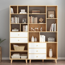 Length 50 80 wide 30 high 175cm Nordic bookshelf shelf Household simple modern locker storage cabinet bookcase