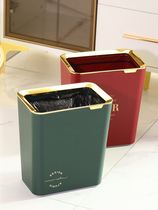 Garbage bin Living room fashion net red modern style bathroom paper basket crevice ultra-narrow garbage bin toilet tide