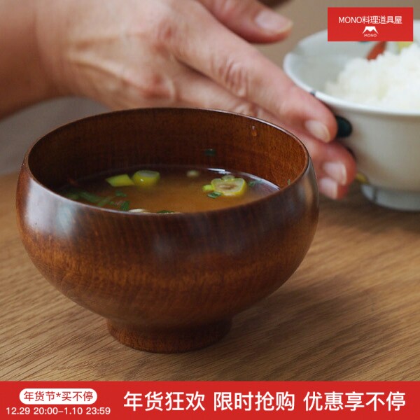 Japanese traditional handmade lacquer ware｜ My household Ganmen store Japanese craftsmen hand-made natural wood lacquer bowl soup bowl