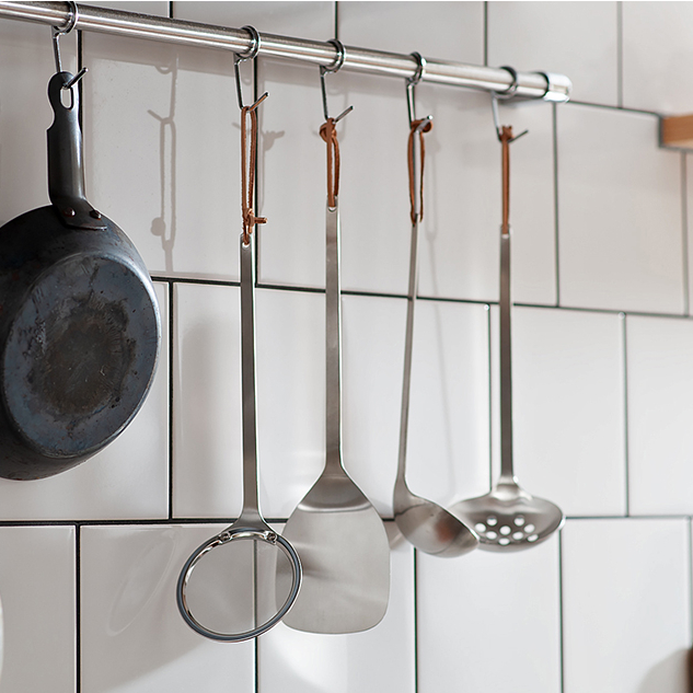 Japan Chaisawa Workhouse 316 Stainless Steel Home Kitchen Props Pan Shovel Soup Spoon Skimming Spoon Drain Spoon