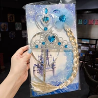 Синий комплект, с драгоценным камнем, 3 шт