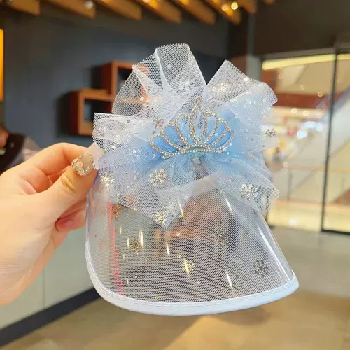 Детский солнцезащитный крем, солнцезащитная шляпа, летняя шапка на солнечной энергии, ободок для принцессы, защита от солнца