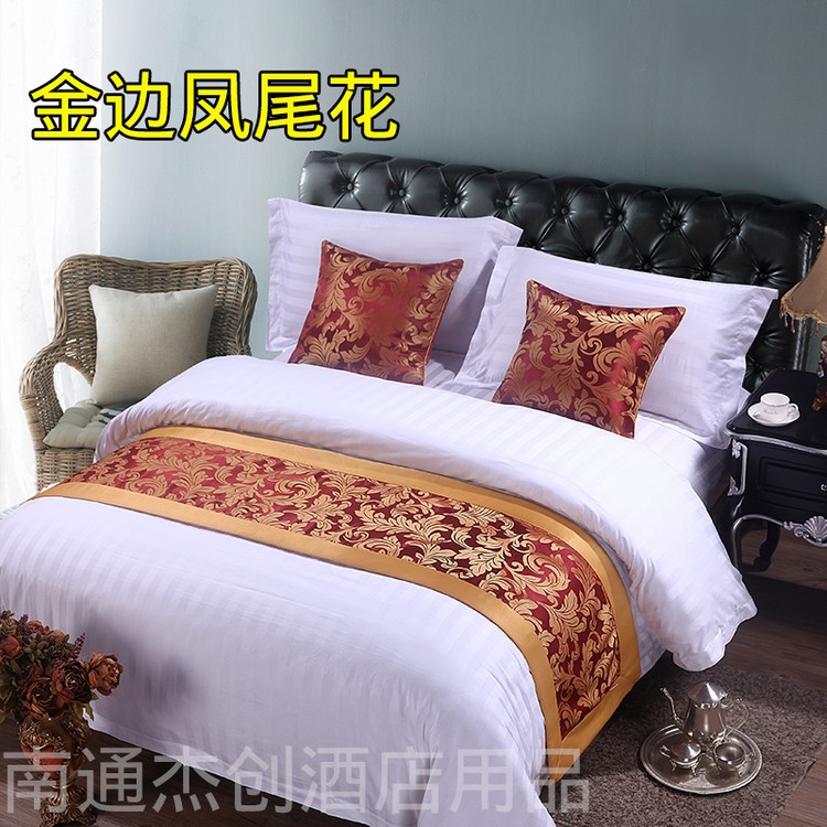 Khách sạn Khăn trải giường giường khách sạn cuối giường cờ cuối của bảng giường nệm bìa Á hậu miễn phí vận chuyển - Trải giường ga giường chống thấm nước