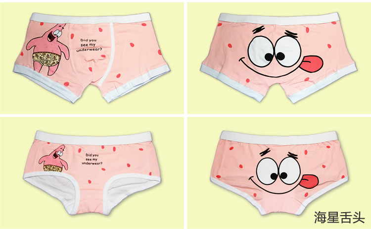 Cotton quần lót nam tóm tắt phim hoạt hình dễ thương đồ lót nam cotton nữ tam giác anime đồ lót quan chip 