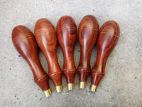 DIY tay cầm màu tím cát vát hình tay cầm bằng gỗ Tay cầm bằng da làm dụng cụ làm đồ da mun - Dụng cụ cầm tay máy khoan pin cầm tay