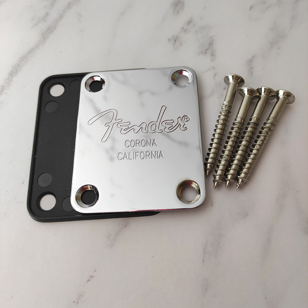 Fender Strat Electric guitar reinforcement plate Reinforcement plate Neck connection plate with 4 screws and back plate