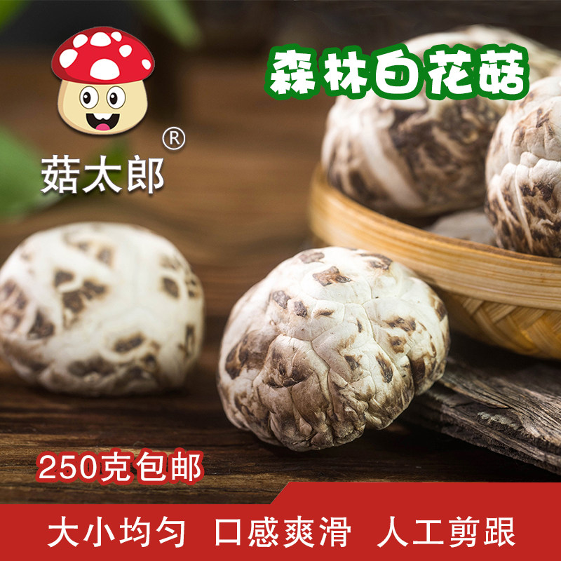 Mushrooms Taro Export White Flower Mushrooms 250g Farmhouse Mushrooms Dried Goods Mountain Stock Linen Wood Flowers Mushrooms Cut Foot Winter Mushrooms Grinding Mushrooms-Taobao