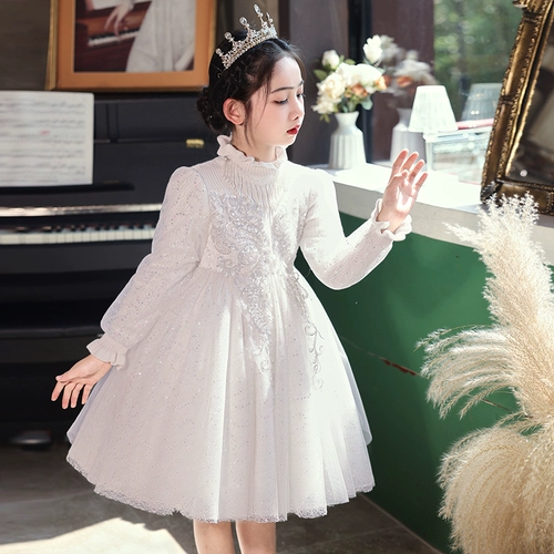 Элитное детское демисезонное платье девочки цветочницы, наряд для музыкальных выступлений, наряд маленькой принцессы, подарок на день рождения