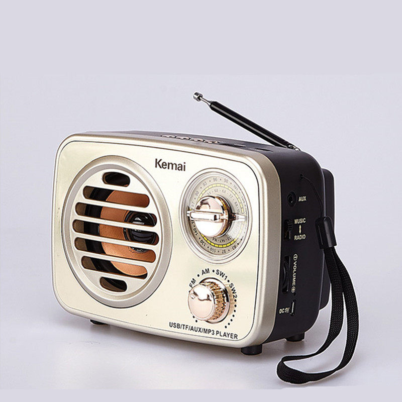 Retro bluetooth speaker multi-band radio large volume subwoofer portable home old-fashioned nostalgic small stereo