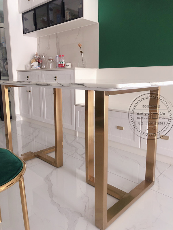 Natural marble table white stone tabletop Light luxury tables imported large white marble