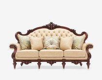 Furniture Grand style DAVON Paris love three people sofa living room solid wood European leisure chair MG-690H-3