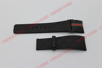 Original Gucci 26mm for I Gucci YA114207 Black Watch rubber belt strap