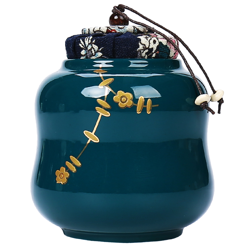Devoted to inflammation celadon sealed tank, caddy fixings ceramic household tea warehouse custom - made mini small portable storage tanks