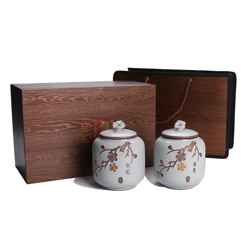 Devoted to inflammation elder brother up in your up ceramic tea pot of ceramic sealed tank general tea tea packaging box of restoring ancient ways