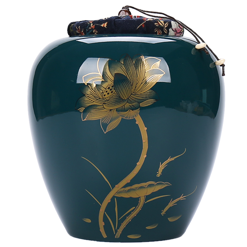 Devoted to inflammation in large code receives a kilo tieguanyin large caddy fixings ceramic household seal pot puer tea POTS