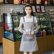 Kitchen waterproof and oil-proof apron Korean fashion creative coat chef work clothes custom LOGO