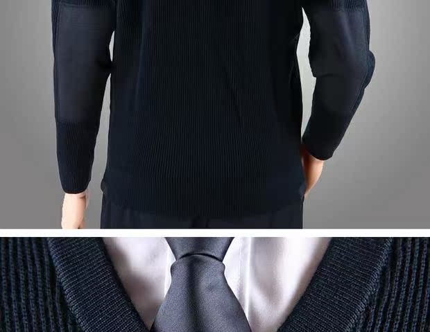 Authentic áo len 07 phong cách sĩ quan trường học áo len biển Áo len cán bộ áo len trung sĩ đầu ấm lông cừu ấm áp đồ đôi nam nữ