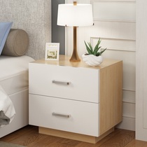 Girl bedside table with lock rack simple modern imitation solid wood mini childrens small cabinet storage simple bedroom